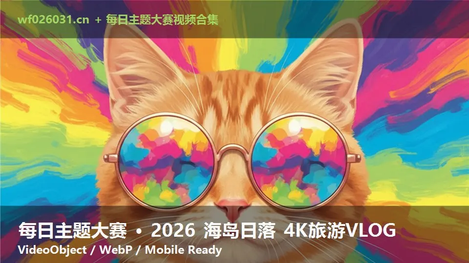 每日主题大赛 · 2026 海岛日落 4K旅游VLOG