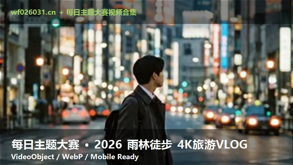 每日主题大赛 · 2026 雨林徒步 4K旅游VLOG