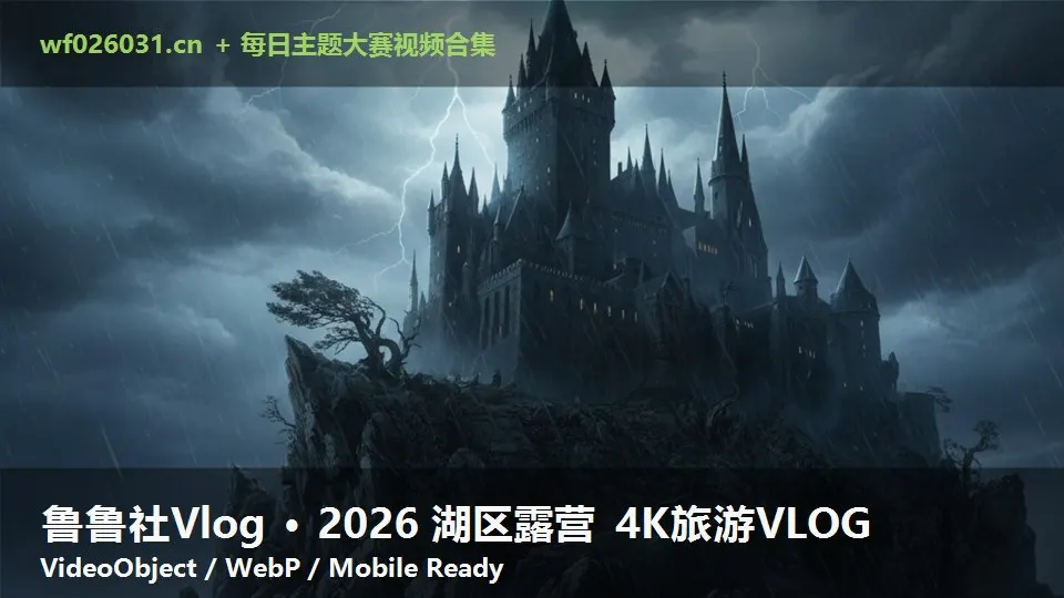 鲁鲁社Vlog · 2026 湖区露营 4K旅游VLOG
