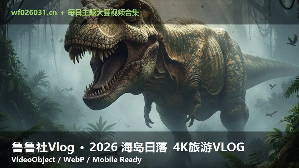 鲁鲁社Vlog · 2026 海岛日落 4K旅游VLOG