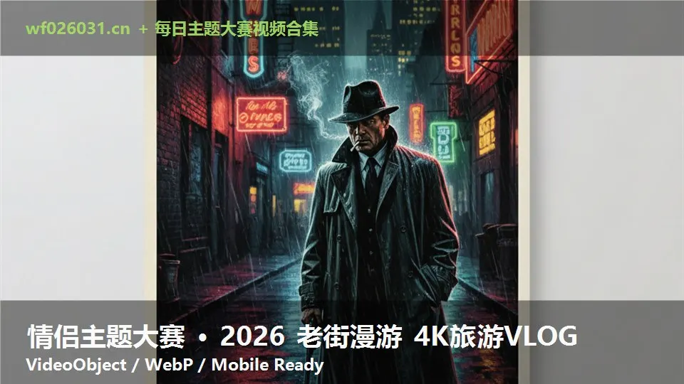 情侣主题大赛 · 2026 老街漫游 4K旅游VLOG