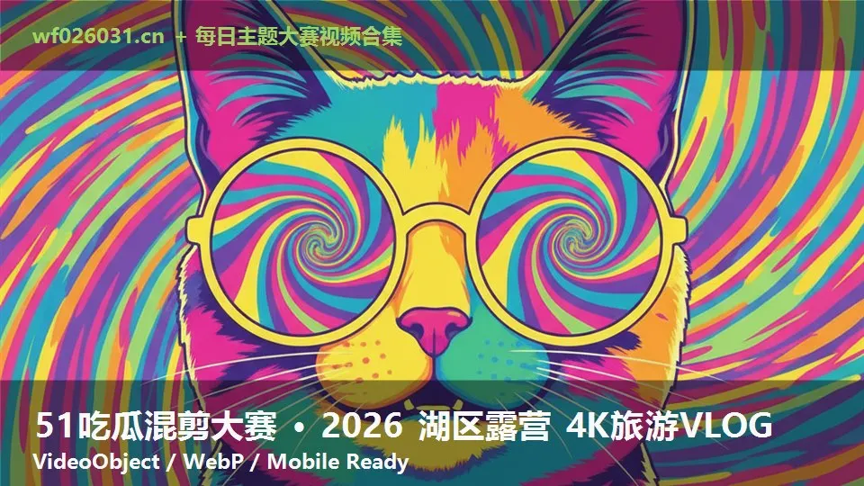 51吃瓜混剪大赛 · 2026 湖区露营 4K旅游VLOG